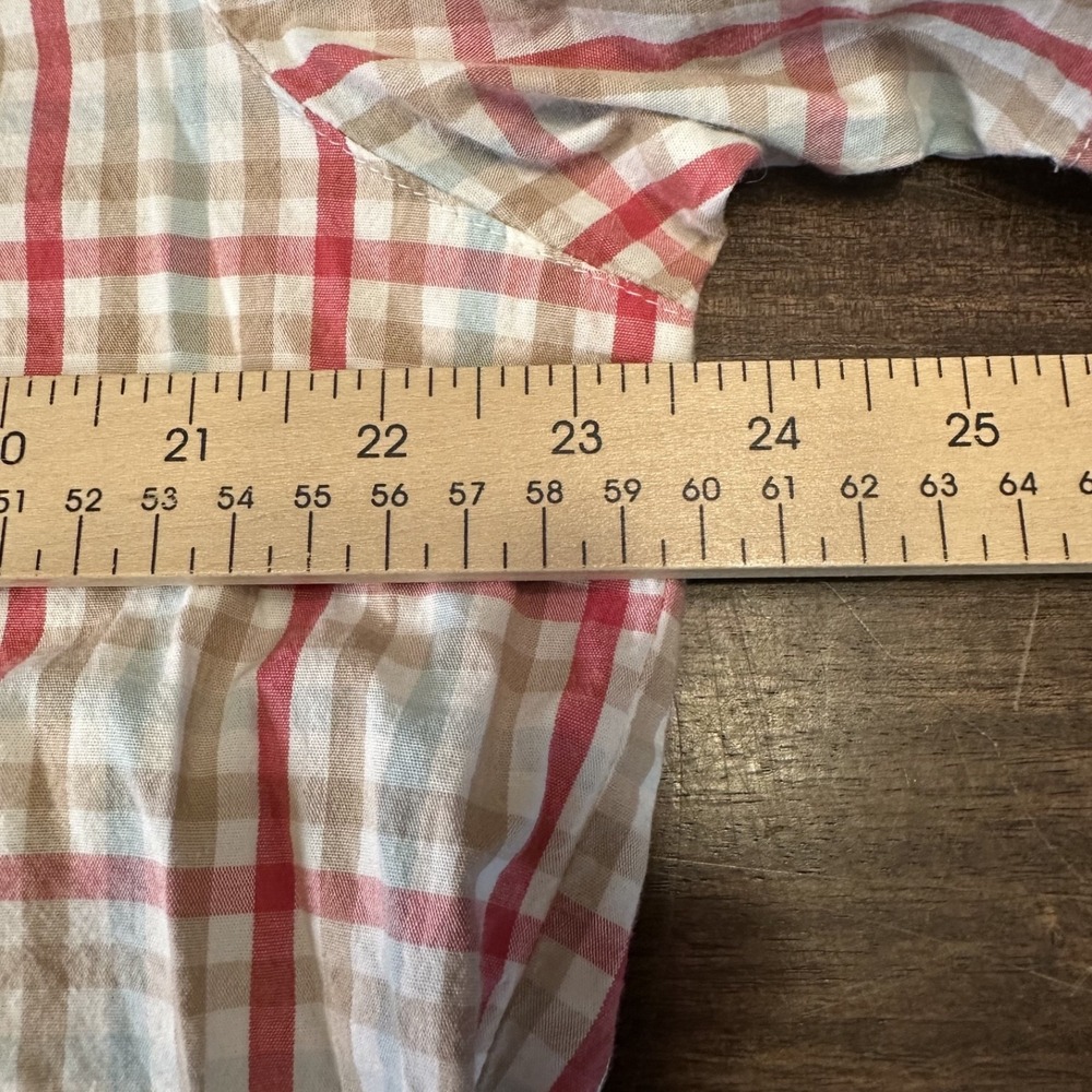 Columbia Shirt Mens Large Short Sleeve Plaid Pockets Button Up Outdoors - Picture 6 of 6
